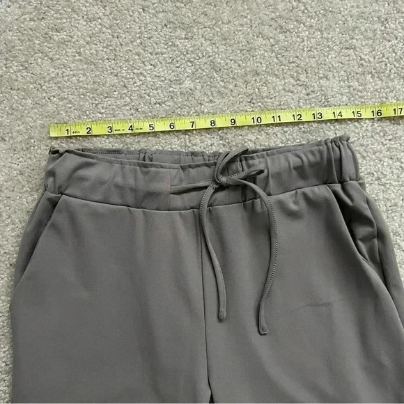 Joie Casual Pants High Rise Straight Boho Gray Women Sz Medium Drawstring $180 - Picture 9 of 16
